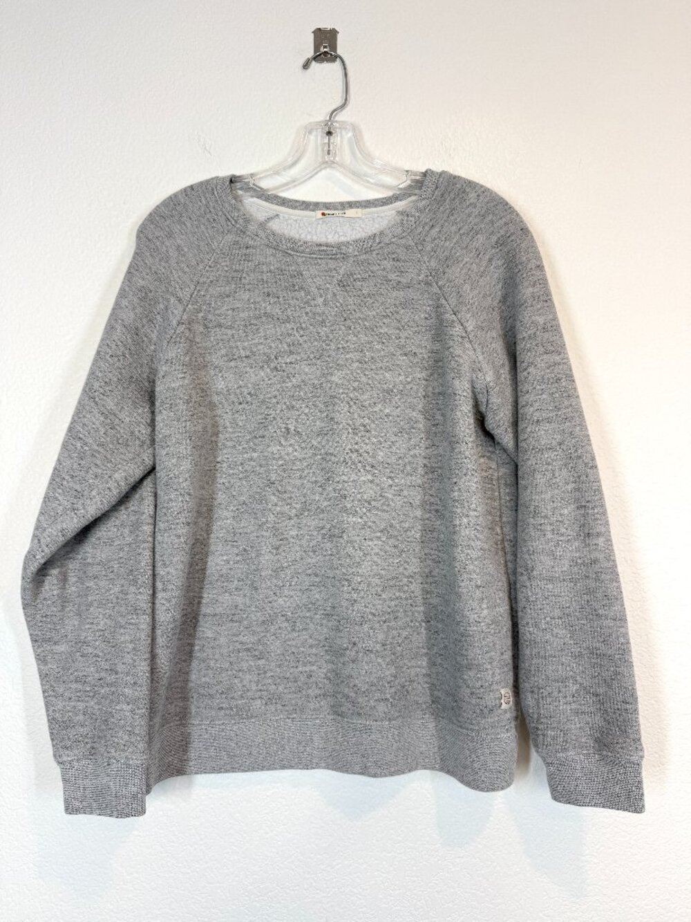 Marine Layer Gray Crewneck Fleece Sweatshirt Large Cozy Casual Sherpa - Picture 2 of 9